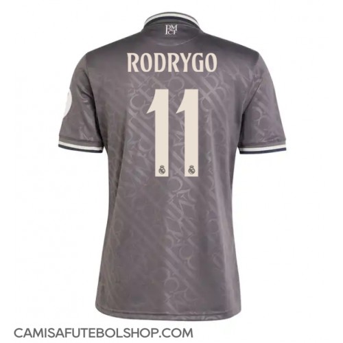 Camisa de time de futebol Real Madrid Rodrygo Goes #11 Replicas 3º Equipamento 2024-25 Manga Curta